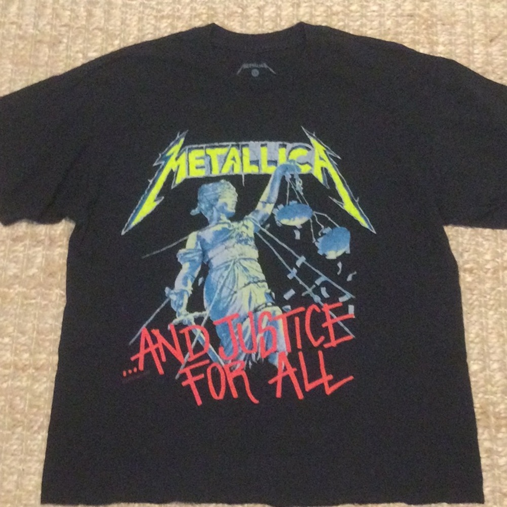 Metallica Unisex And Justice For All Shirt